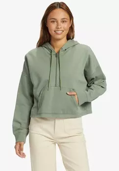 Толстовка с капюшоном DRAKES COVE HALF-ZIP Roxy, зеленый
