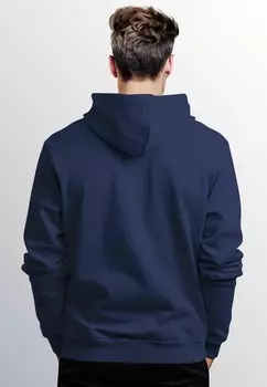 Толстовка с капюшоном DRIP FACE SMILE NEON MOTIV TECHWEAR FASHION STREETSTYLE Neverless, темно-синий