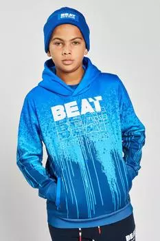 Толстовка с капюшоном 'Drip' Paint Drip Beat Boyz Club, синий