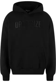 Толстовка с капюшоном Dropsize " Dropsize Men's Heavy Oversize Flat Front Embo Hoodie", черный