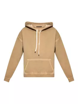 Толстовка с капюшоном DSQUARED2 с эффектом выбеливания, нейтральный