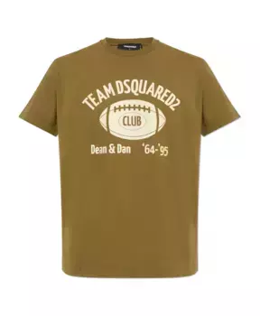 Толстовка с капюшоном Dsquared2, зеленый