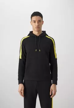 Толстовка с капюшоном EA7 Emporio Armani, черный