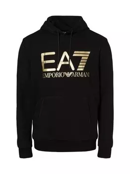 Толстовка с капюшоном Ea7 Emporio Armani, черный