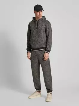 Толстовка с капюшоном EA7 Emporio Armani, черный