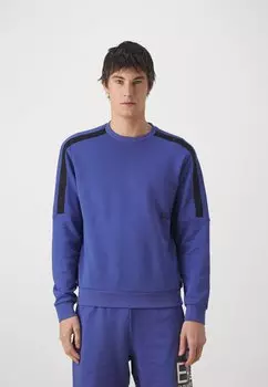 Толстовка с капюшоном EA7 Emporio Armani, синий