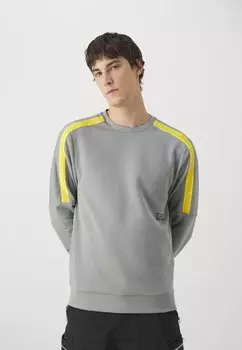 Толстовка с капюшоном EA7 Emporio Armani, светло-серый