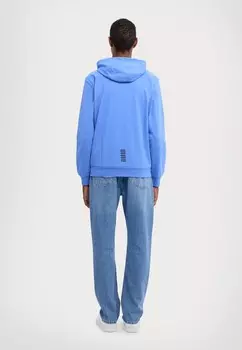 Толстовка с капюшоном EA7 Emporio Armani, светло-голубой