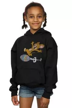 Толстовка с капюшоном Egg Run Tom & Jerry, черный