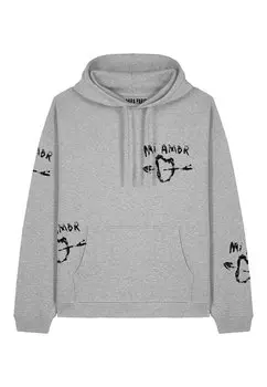 Толстовка с капюшоном EL GRAN AMOR PRINT HEAVYWEIGHT - Sweatshirt Mira Paris, пятнистый серый