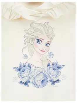 Толстовка с капюшоном ELSA FROZEN DISNEY Monnalisa, белый