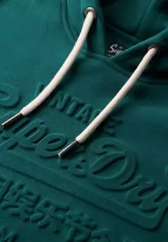Толстовка с капюшоном EMBOSSED GRAPHIC Superdry, зеленый