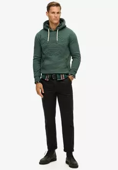 Толстовка с капюшоном EMBOSSED LOGO GRAPHIC Superdry, зеленый