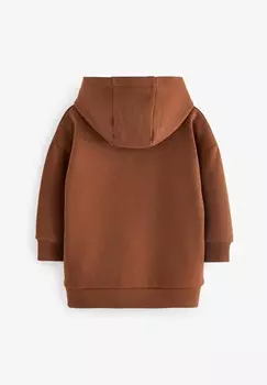 Толстовка с капюшоном EMBROIDERED PLACEMENT-REGULAR FIT Next, коричневый