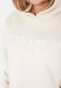 Толстовка с капюшоном EMBROIDERY Sixth June, бежевый