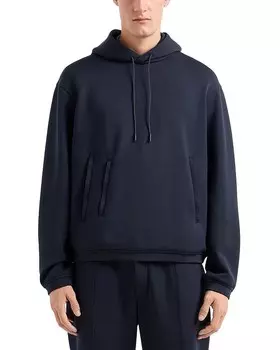Толстовка с капюшоном Emporio Armani Capsule Travel, синий