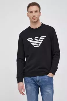 Толстовка с капюшоном Emporio Armani, черный