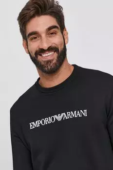 Толстовка с капюшоном Emporio Armani, черный
