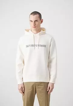Толстовка с капюшоном Emporio Armani, молочный