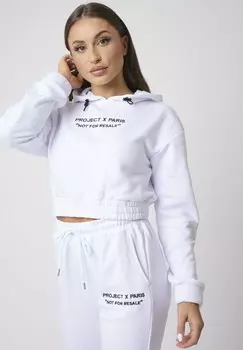 Толстовка с капюшоном ENFILABLE EN CROP Project X Paris, белый