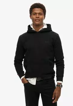 Толстовка с капюшоном ESSENTIAL LOGO Superdry, черный