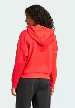 Толстовка с капюшоном ESSENTIALS BIG LOGO LOOSE adidas Sportswear, красный