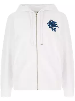 Толстовка с капюшоном ETRO на молнии, белый