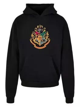 Толстовка с капюшоном F4NT4STIC Sweatshirt Harry Potter Hogwarts Crest Gold, черный