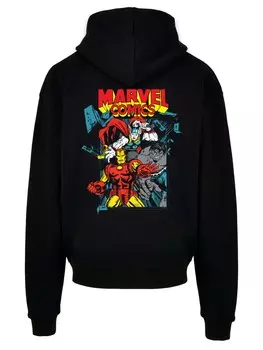 Толстовка с капюшоном F4NT4STIC Sweatshirt Marvel Comics Trio Pose, черный