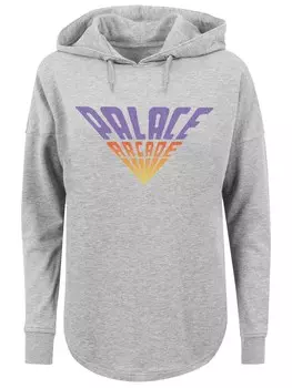 Толстовка с капюшоном F4NT4STIC Sweatshirt Stranger Things Palace Arcade Netflix TV Series, пятнистый серый