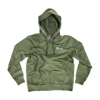 Толстовка с капюшоном Fairtex Zipper FHS22, размер S, зеленый