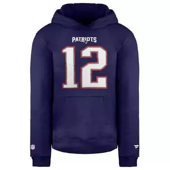 Толстовка с капюшоном Fanatics NFL New England Patriots Tom Brady Fanatics, синий