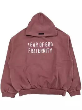 Толстовка с капюшоном FEAR OF GOD ESSENTIALS с логотипом, розовый