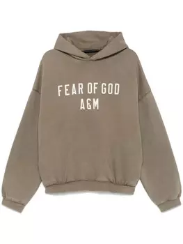 Толстовка с капюшоном FEAR OF GOD ESSENTIALS с логотипом, зеленый