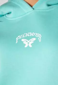 Толстовка с капюшоном FELICIOUS, бирюзовый