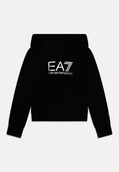 Толстовка с капюшоном Felpa EA7 Emporio Armani, черный