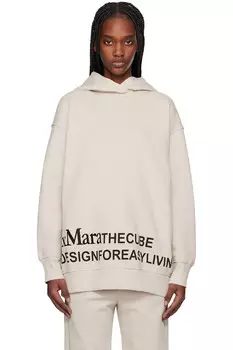 Толстовка с капюшоном Felpa Max Mara, бежевый