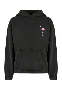 Толстовка с капюшоном FLAMINGO ACID WASHED Merchcode, черный