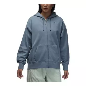 Толстовка с капюшоном Flight Full Zip Hoodie Air Jordan, синий