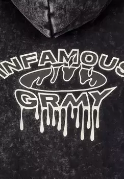 Толстовка с капюшоном FOLLOW THE DOLLAR WASHED VINTAGE Grimey, черный