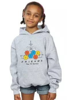 Толстовка с капюшоном «Фонтан и зонтики» Friends, серый