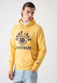 Толстовка с капюшоном FRONT GRAPHIC GANT, черный