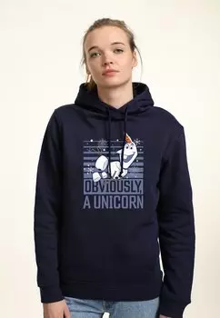 Толстовка с капюшоном FROZEN 2 OBVIOUSLY OLAF Disney, темно-синий