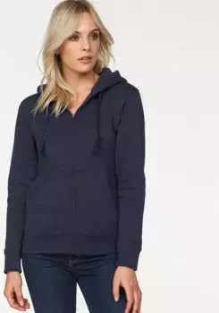 Толстовка с капюшоном Fruit of the Loom "Lady-Fit Premium hooded Sweat Jacket", цвет морской волны