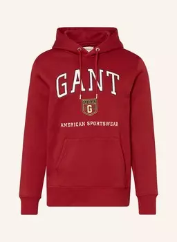 Толстовка с капюшоном Gant, красный