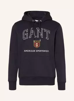 Толстовка с капюшоном Gant, синий