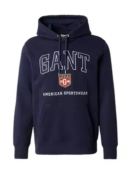 Толстовка с капюшоном GANT Sweatshirt, морской синий
