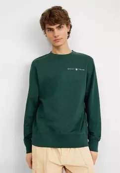 Толстовка с капюшоном GANT, темно-зеленый