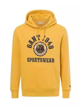 Толстовка с капюшоном Gant, желтый