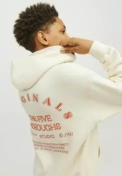 Толстовка с капюшоном GEDRUCKT Jack & Jones, бежевый